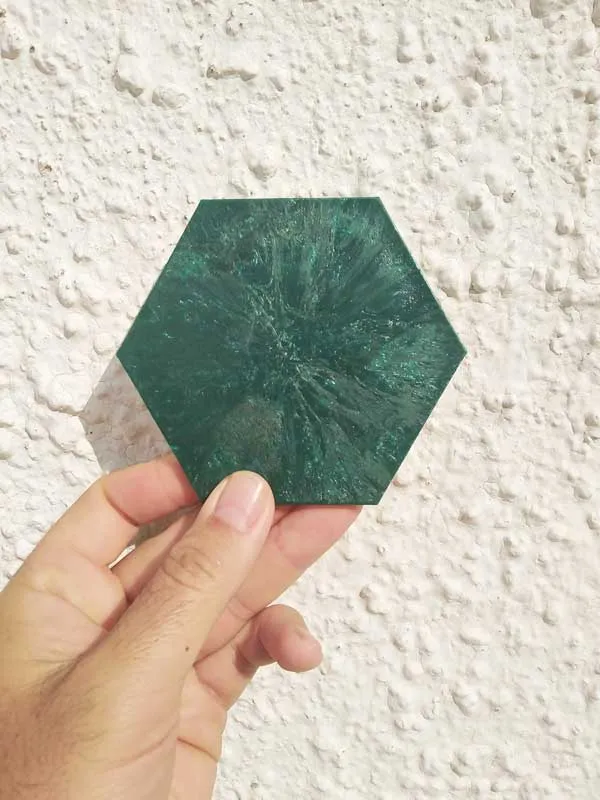 Pieza inyectada: hexágono
