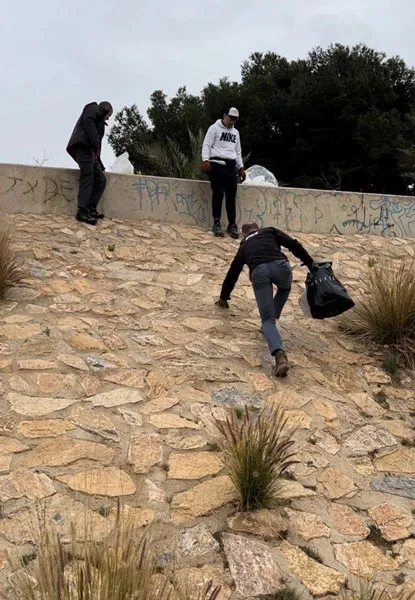 escalando basura